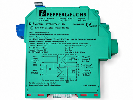 Pepperl+Fuchs KFD2-STC4-Ex1.2O Smart Transmitter Isolator 22581 HART 0-20mA