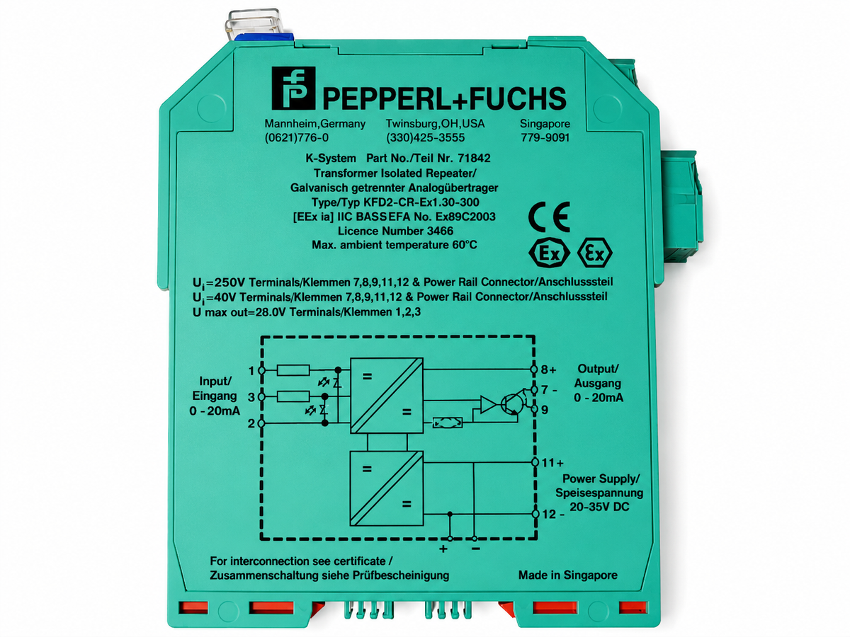 Pepperl+Fuchs KFD2-CR-Ex1.30-300 Transformer Isolated Repeater 71842 0-20mA