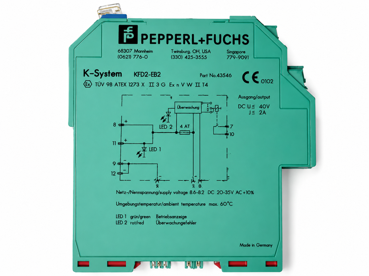 Pepperl+Fuchs KFD2-EB2 K-System Power Feed Module Part No. 43546 20-30V DC