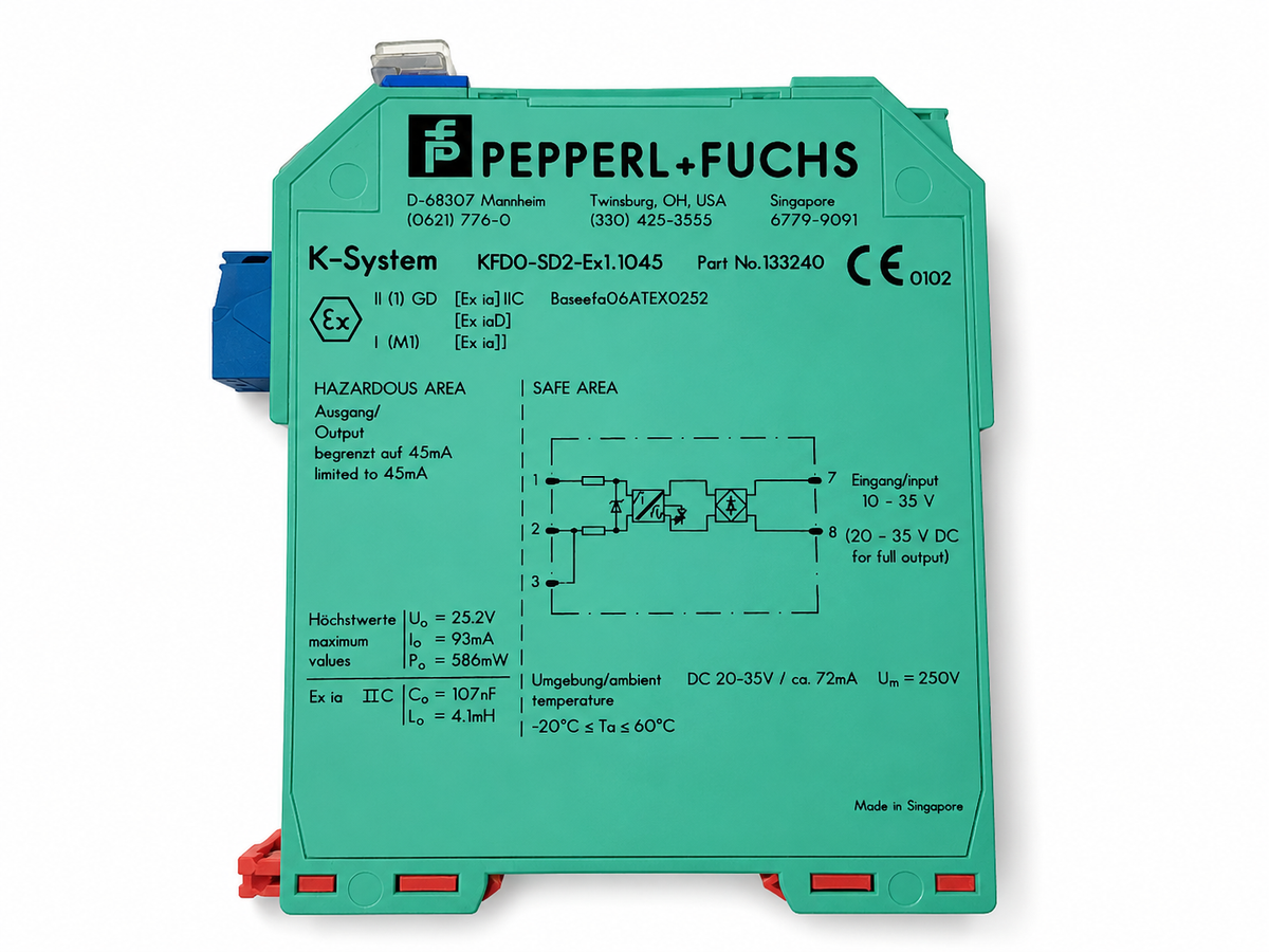 Pepperl+Fuchs KFD0-SD2-Ex1.1045 Solenoid Driver 133240 Isolated Barrier 20-35V