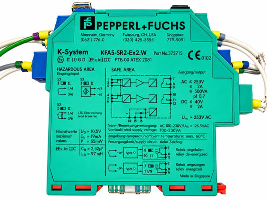 Pepperl+Fuchs KFA5-SR2-Ex2.W K-System Switch Amplifier 37371S 2 Channel