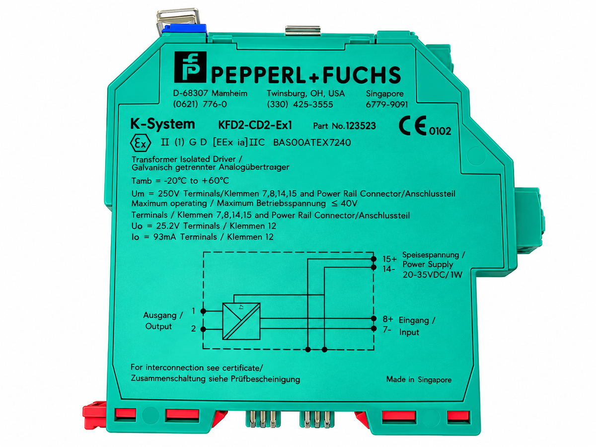 Pepperl+Fuchs KFD2-CD2-Ex1 K-System Current Driver Isolated Barrier Part No 123523