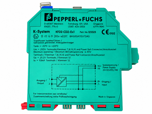 Pepperl+Fuchs KFD2-CD2-Ex1 K-System Current Driver Isolated Barrier Part No 123523